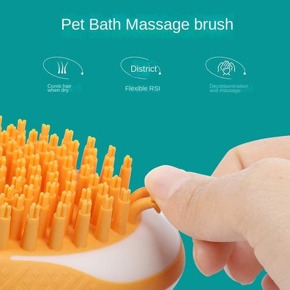 Pup Pamper: 2-in-1 Dog Bath Brush and Massage Comb