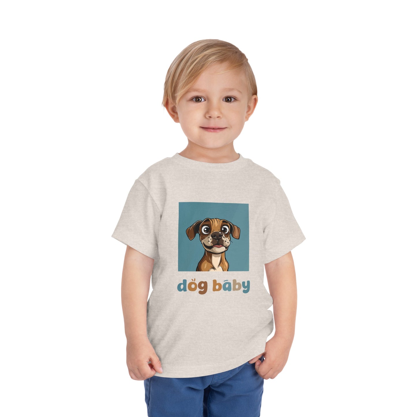 Cute Dog Baby Graphic T-Shirt - Toddler Tshirt - Baby Shirt - Baby Dog Shirt