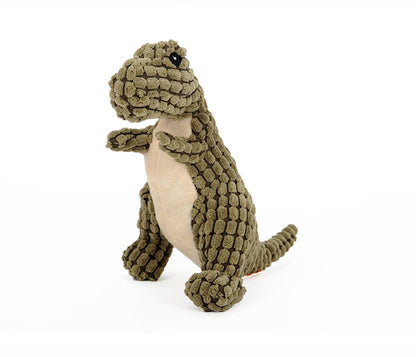 Dino-Mite Fun: Dinosaur Plush Toy with Squeakers for Dogs