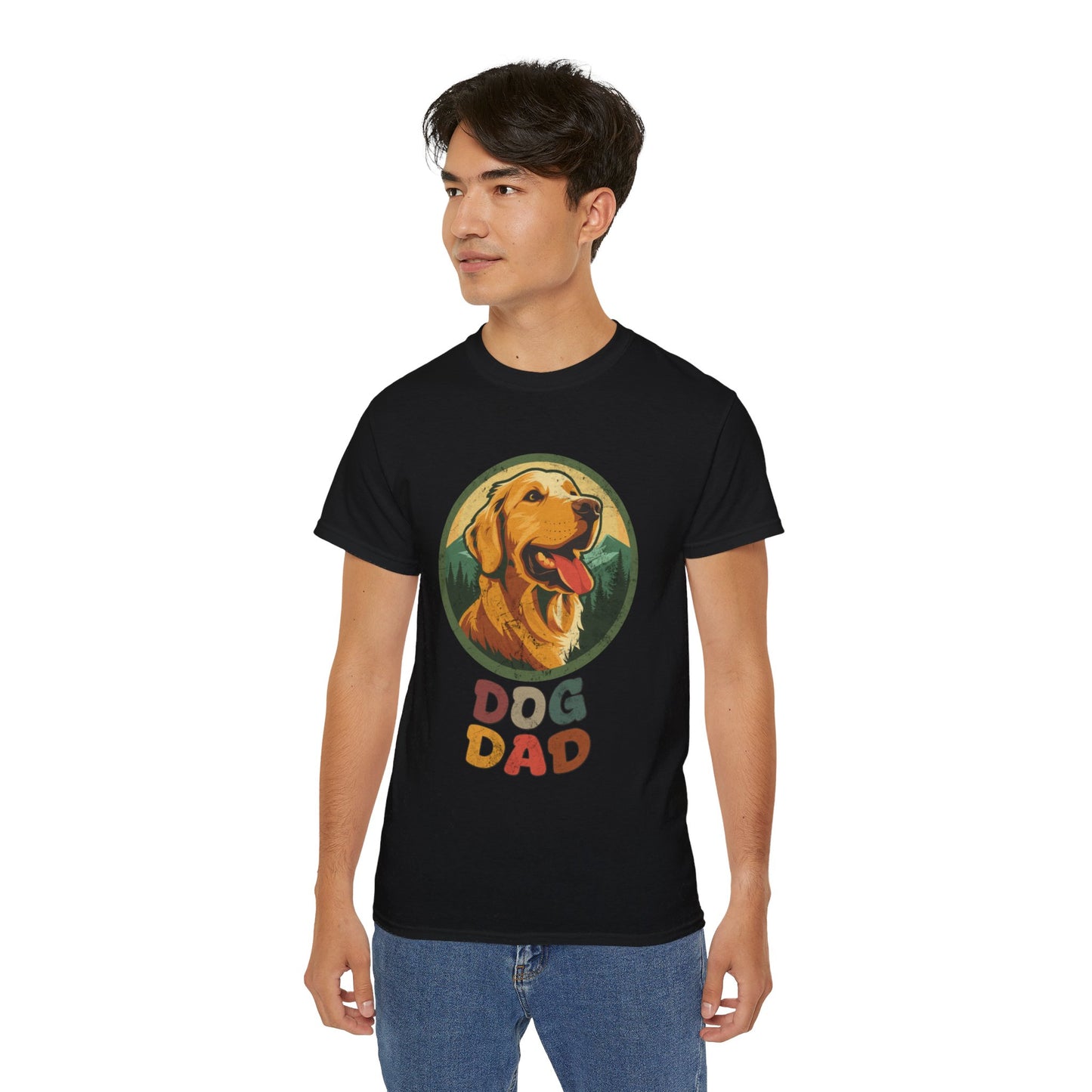 Dog Dad T Shirt Golden Retriever Dog Dad Gift Ideas Golden Retriever Dad