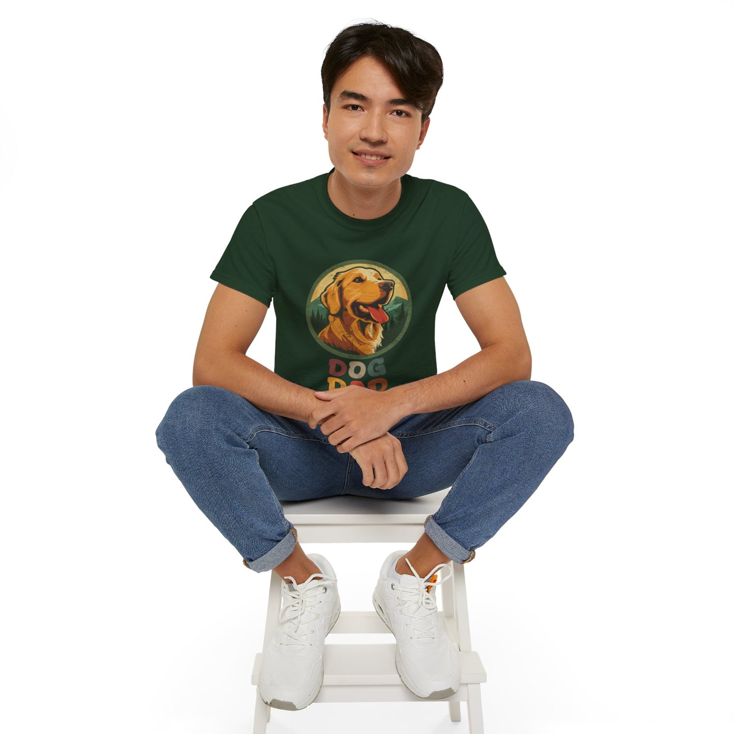 Dog Dad T Shirt Golden Retriever Dog Dad Gift Ideas Golden Retriever Dad