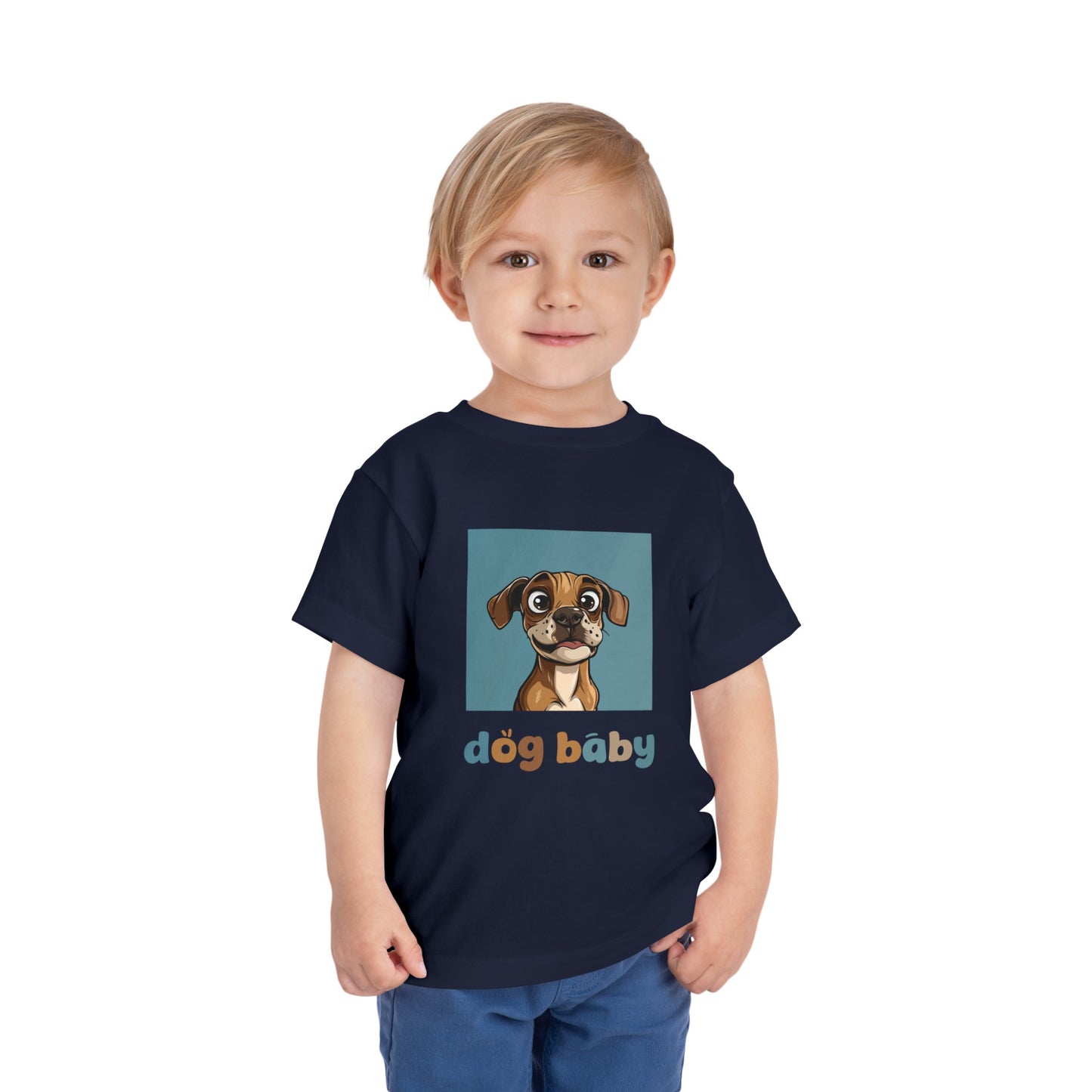 Cute Dog Baby Graphic T-Shirt - Toddler Tshirt - Baby Shirt - Baby Dog Shirt