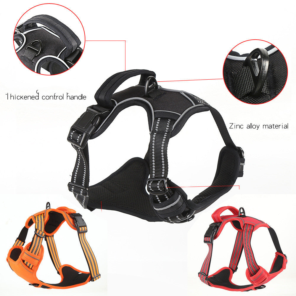 No-Pull Pawsitive Control Reflective Dog Harness Vest