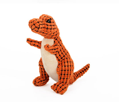 Dino-Mite Fun: Dinosaur Plush Toy with Squeakers for Dogs