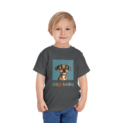 Cute Dog Baby Graphic T-Shirt - Toddler Tshirt - Baby Shirt - Baby Dog Shirt