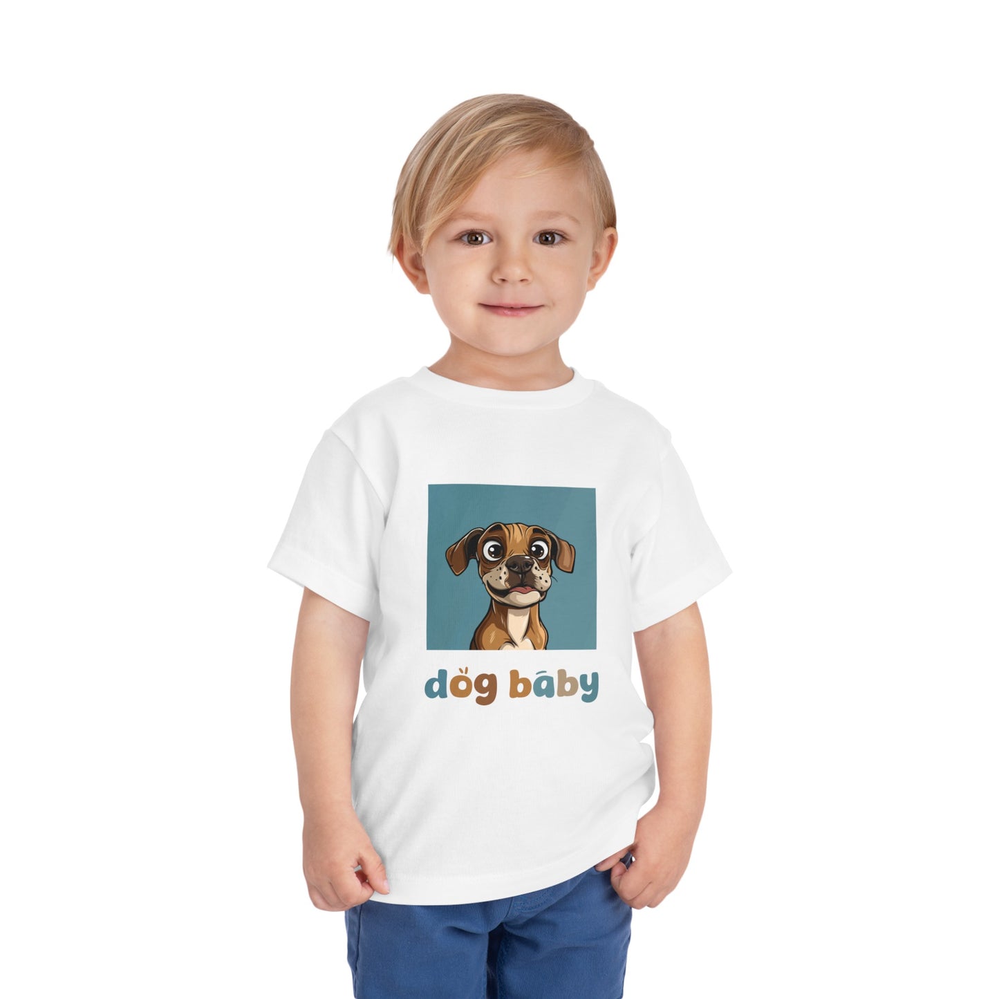 Cute Dog Baby Graphic T-Shirt - Toddler Tshirt - Baby Shirt - Baby Dog Shirt