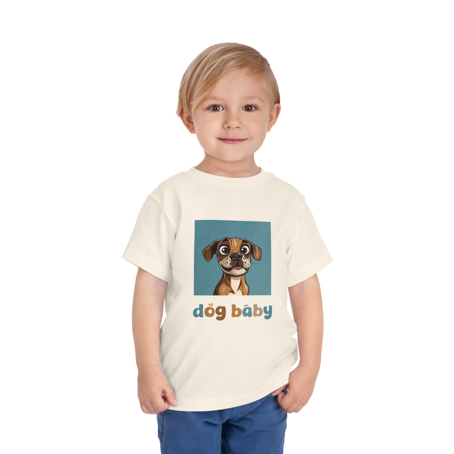 Cute Dog Baby Graphic T-Shirt - Toddler Tshirt - Baby Shirt - Baby Dog Shirt