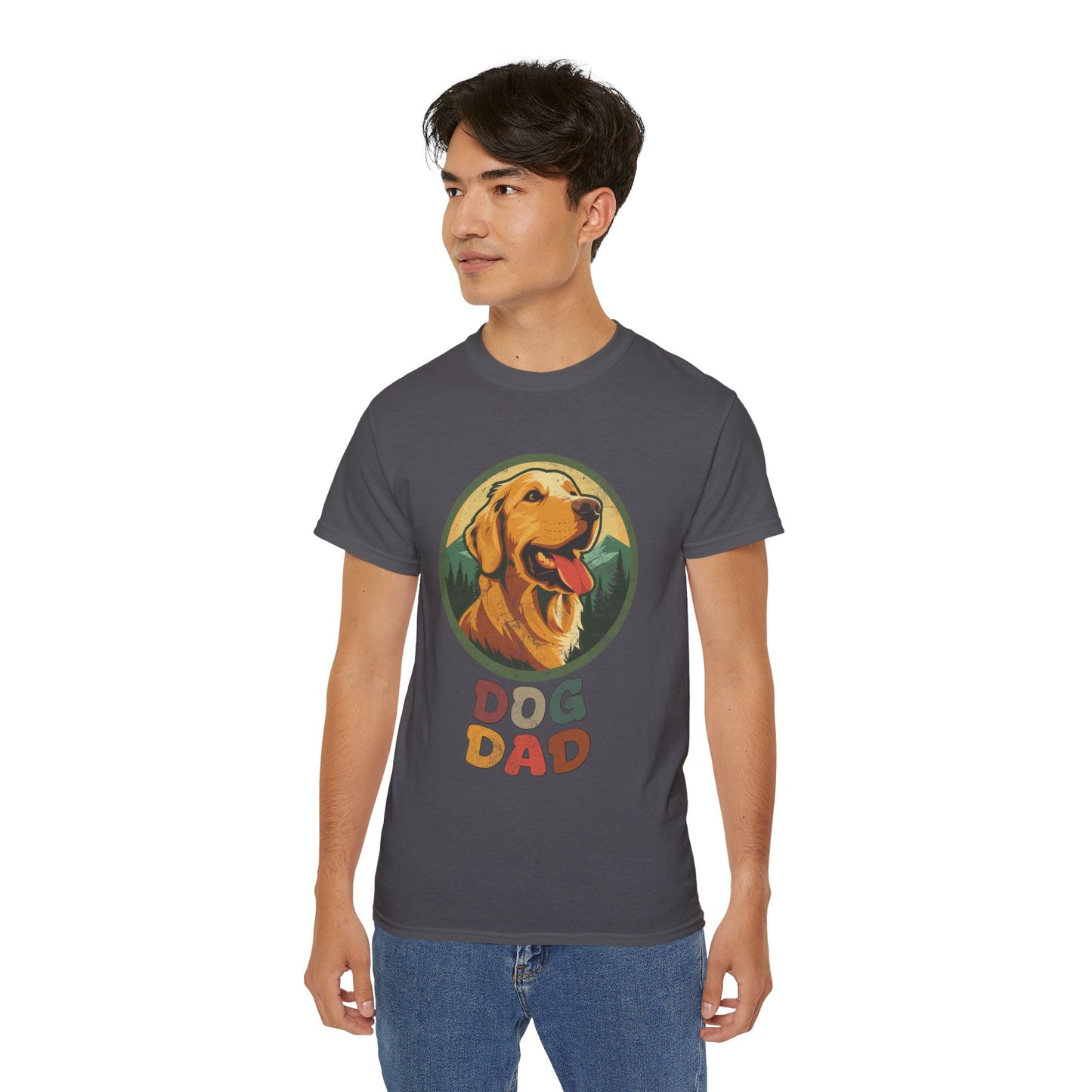 Dog Dad T Shirt Golden Retriever Dog Dad Gift Ideas Golden Retriever Dad