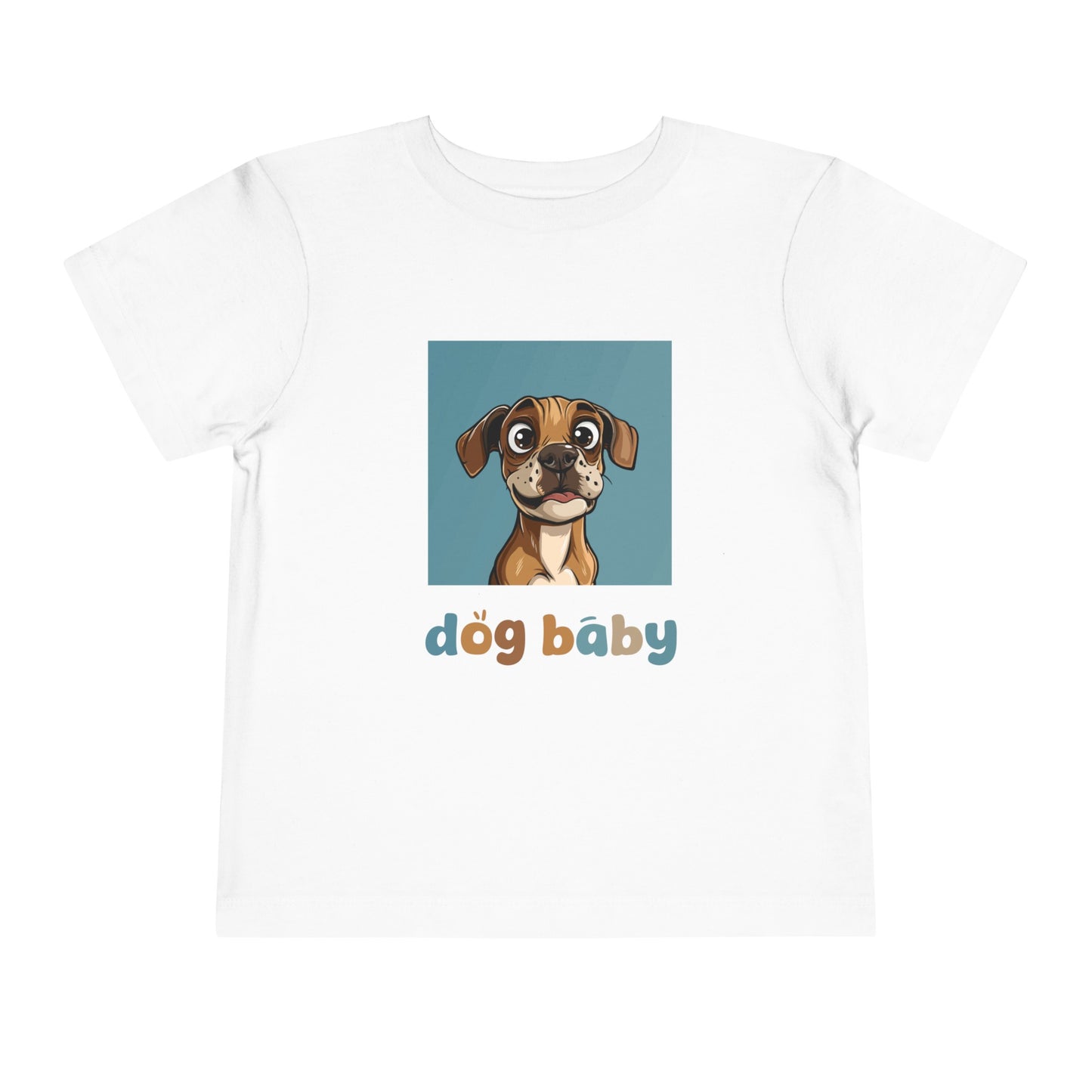 Cute Dog Baby Graphic T-Shirt - Toddler Tshirt - Baby Shirt - Baby Dog Shirt