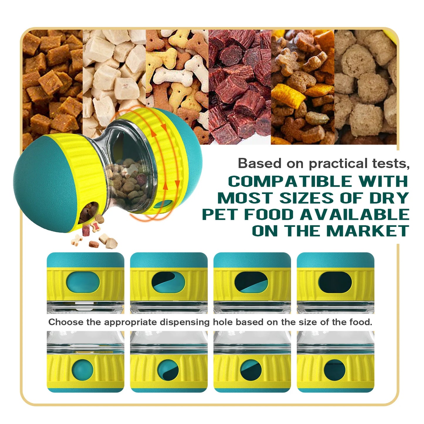 Tumble & Treat: Food Dispensing Dog Puzzle Toy