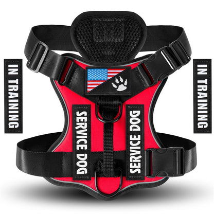 Night Patrol: Shock Absorption Reflective Tactical Dog Harness