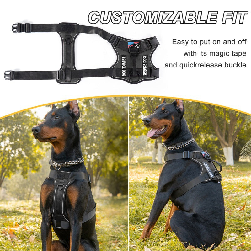 Night Patrol: Shock Absorption Reflective Tactical Dog Harness