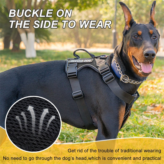 Night Patrol: Shock Absorption Reflective Tactical Dog Harness