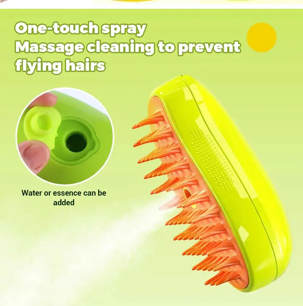 Dog Steam Brush for Hair Removal - Dog Grooming Tools