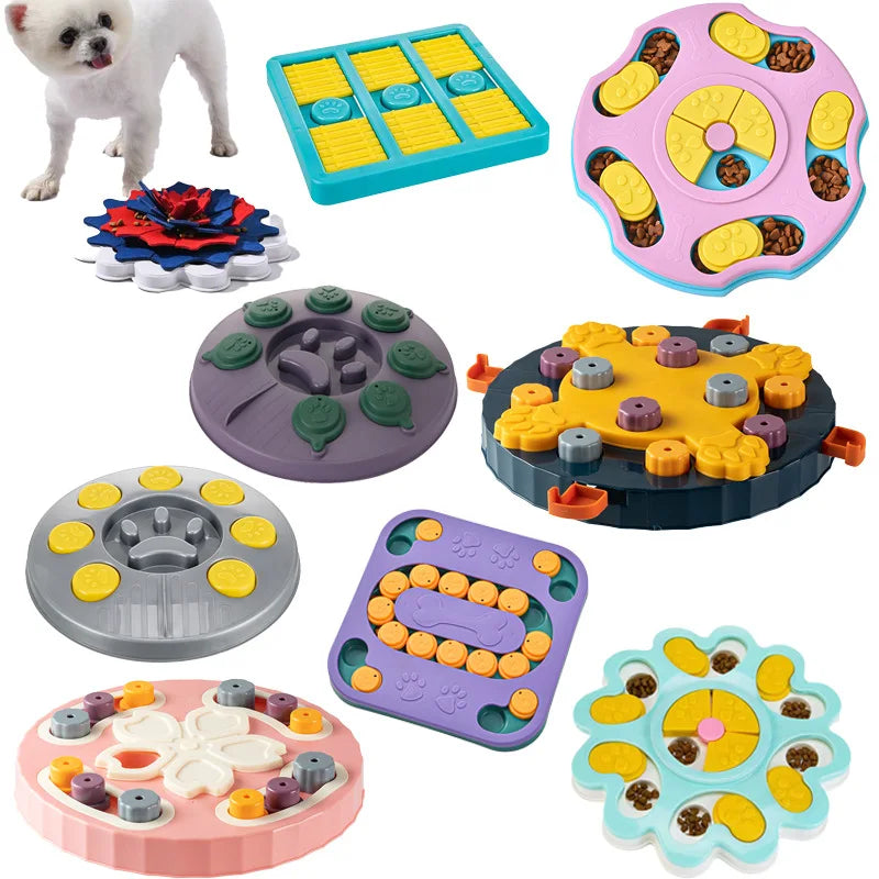 Brainy Bowl: Interactive Dog Puzzle Slow Feeder