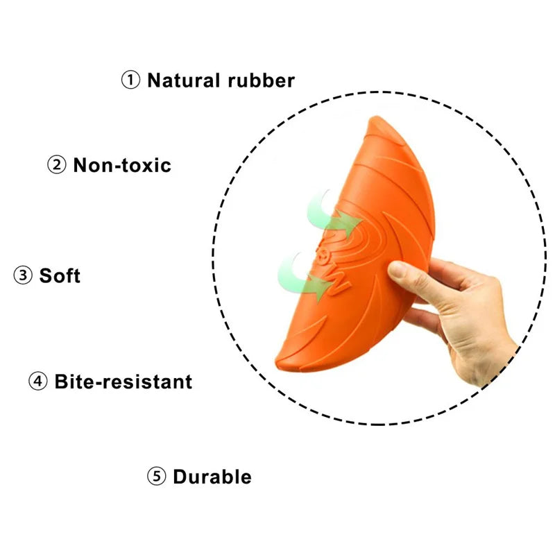 Fly High Fun: OUZEY Bite-Resistant Flying Disc for Dogs