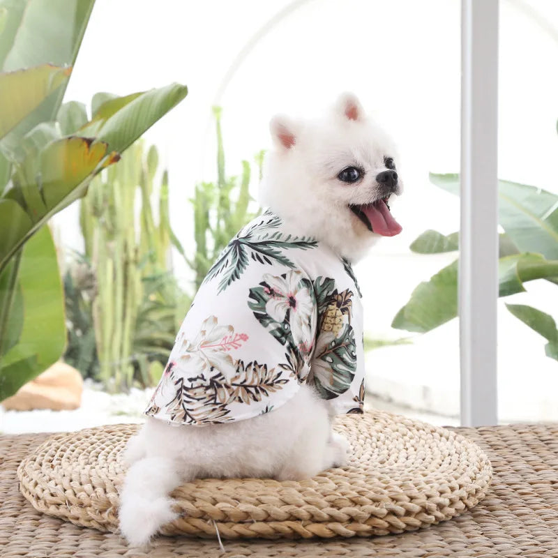 Hawaiian Beach Style Dog Shirts