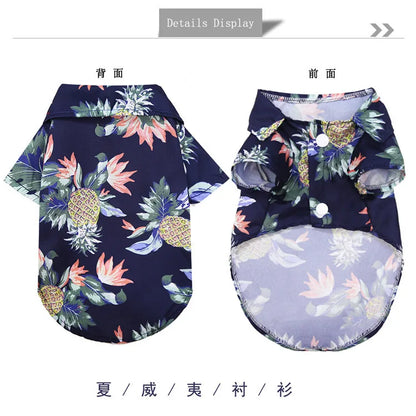 Hawaiian Beach Style Dog Shirts